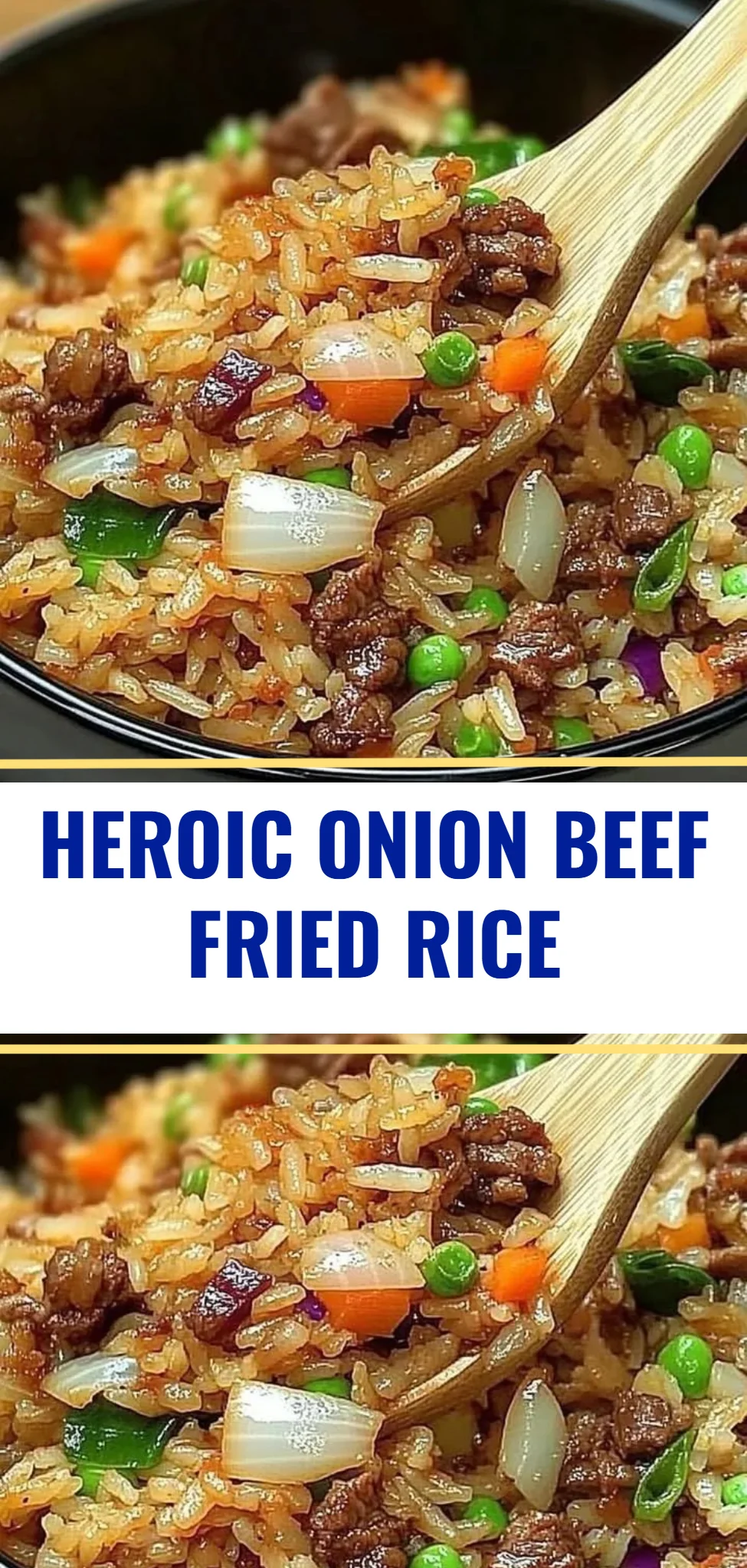 Heroic Onion Beef Fried Rice