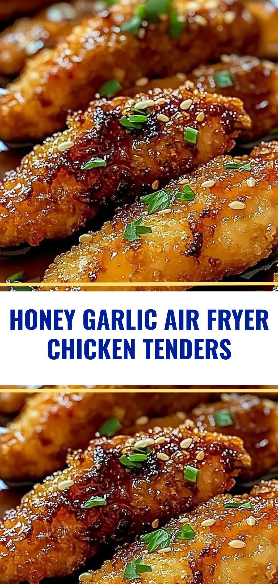 Honey Garlic Air Fryer Chicken Tenders