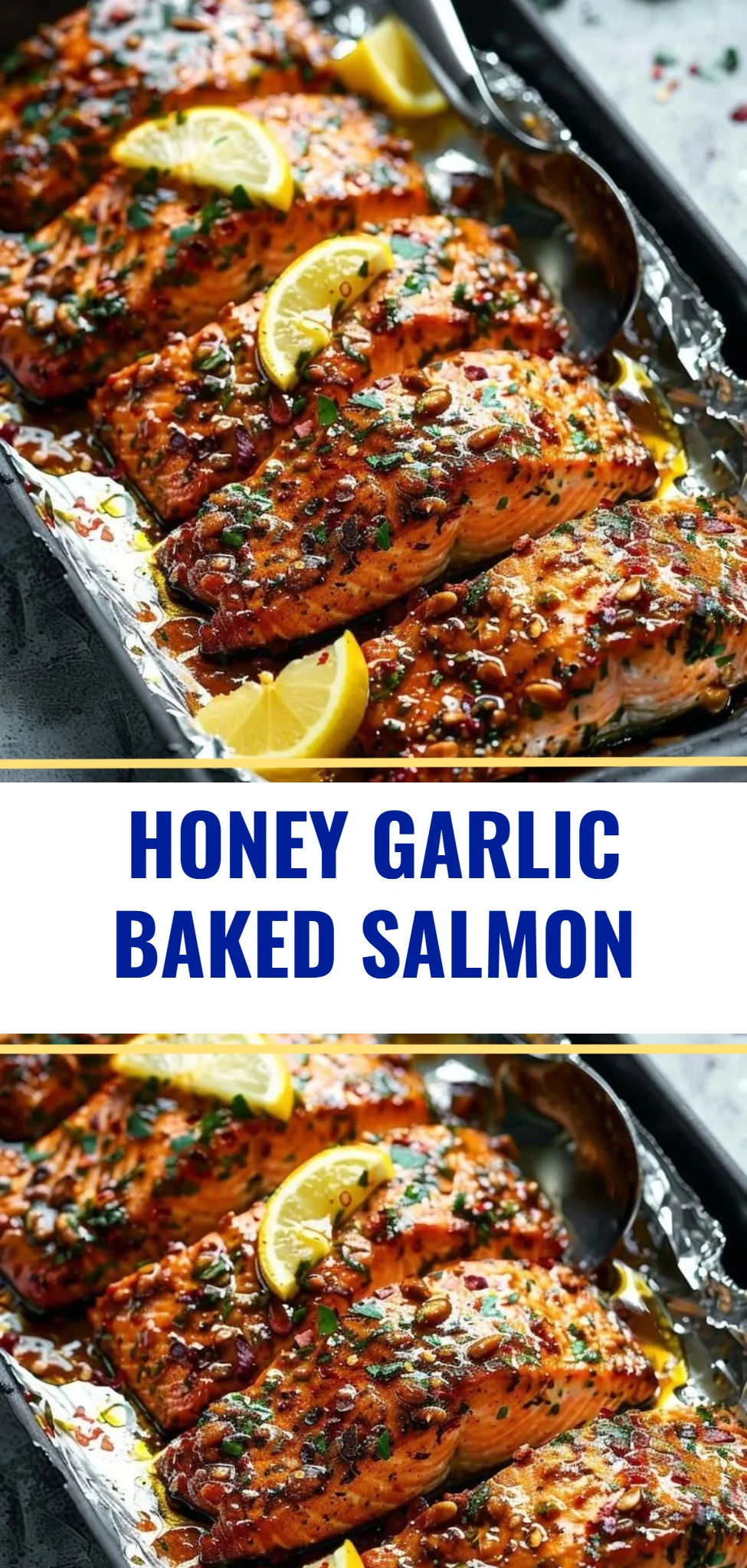 Honey Garlic Baked Salmon