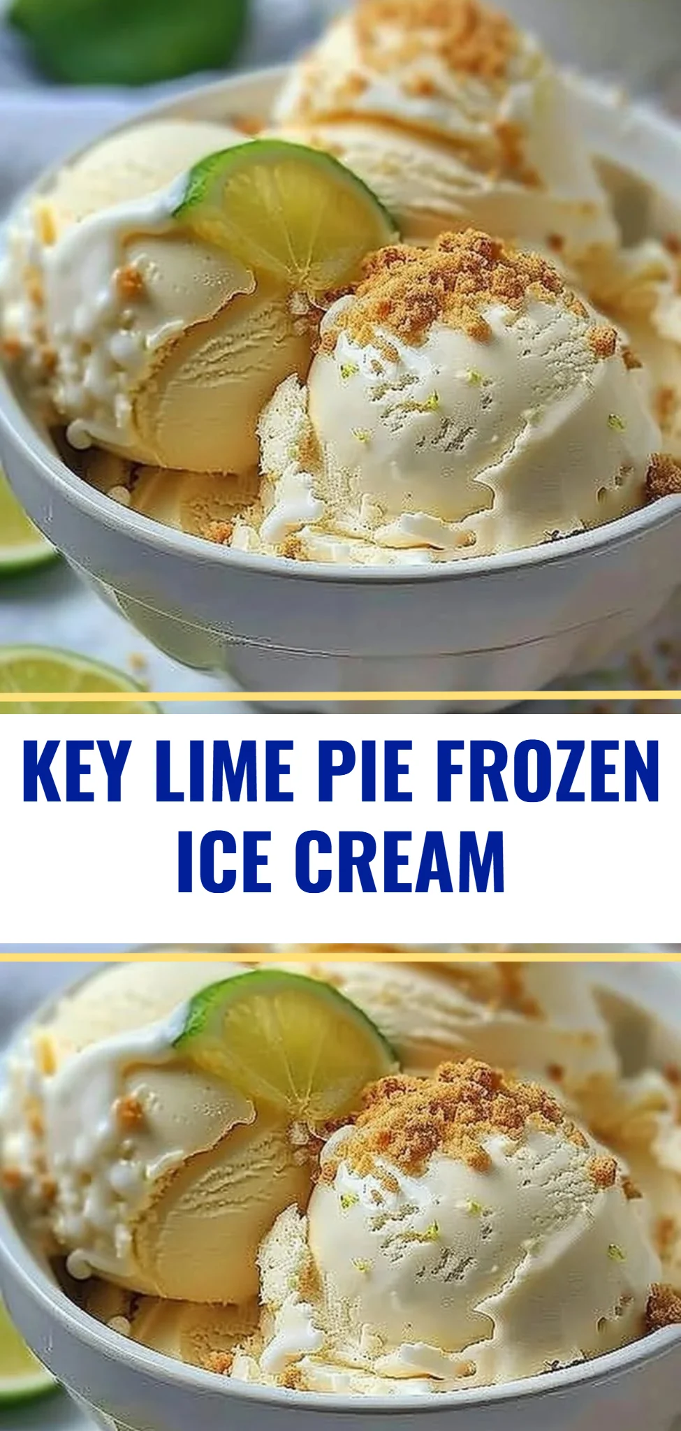 Key Lime Pie Frozen Ice Cream