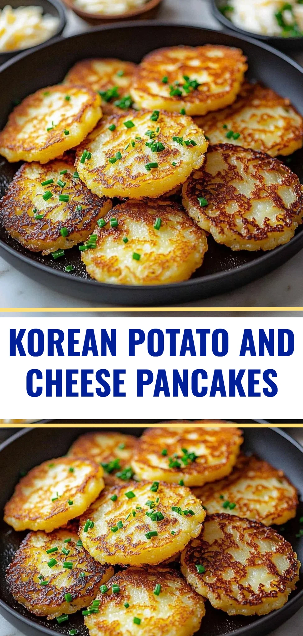 Korean Potato and Cheese Pancakes
