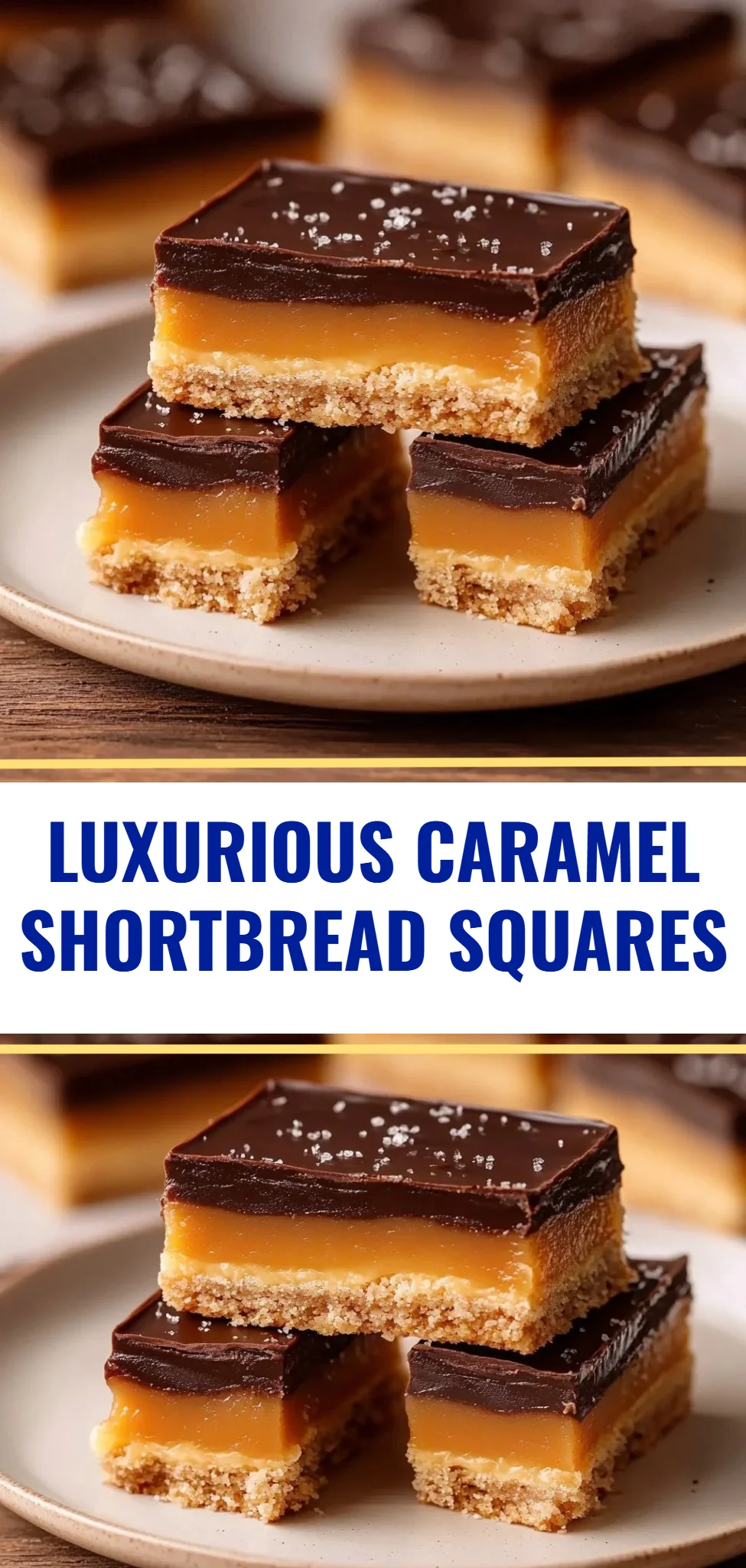 Luxurious Caramel Shortbread Squares