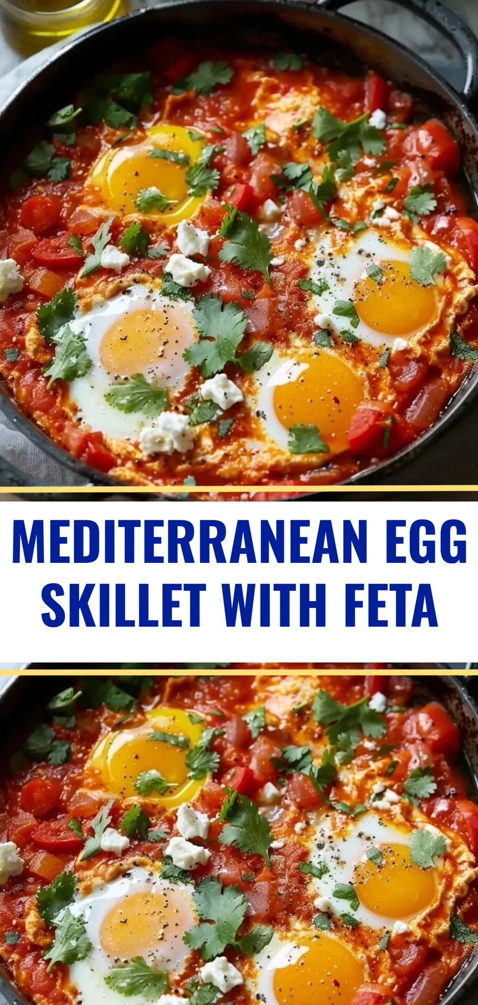 Mediterranean Egg Skillet with Feta