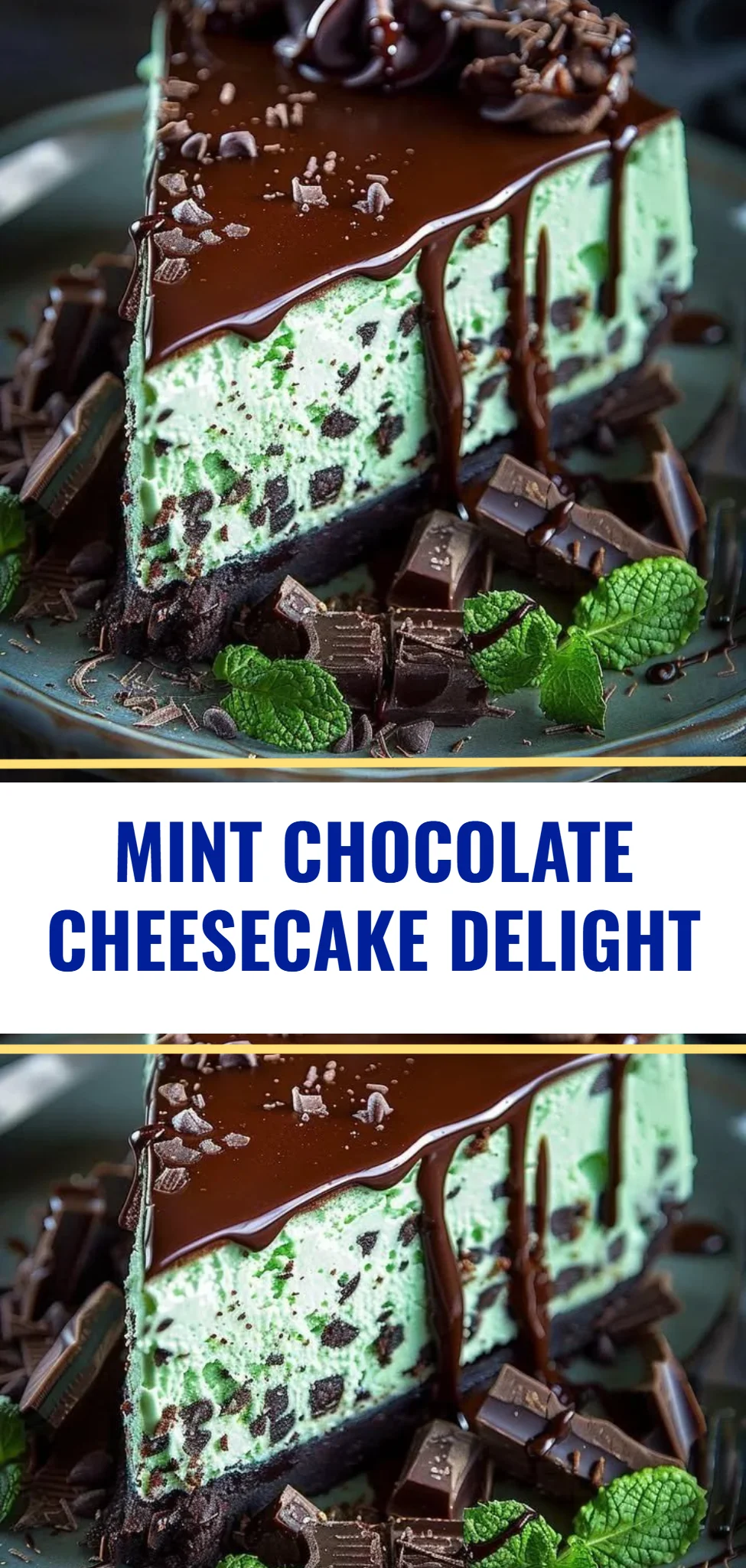 Mint Chocolate Cheesecake Delight