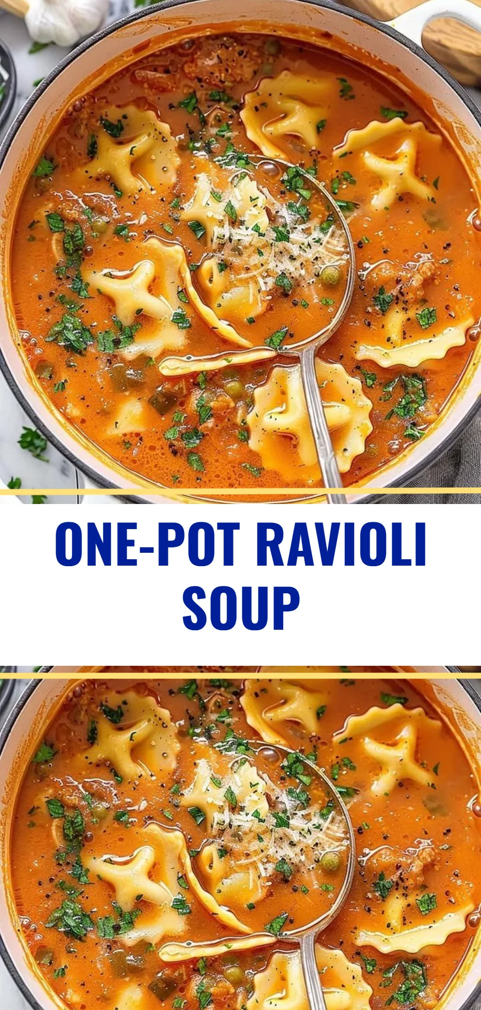 One-Pot Ravioli Soup