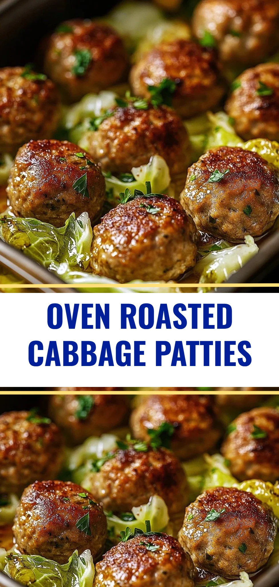 Oven Roasted Cabbage Patties