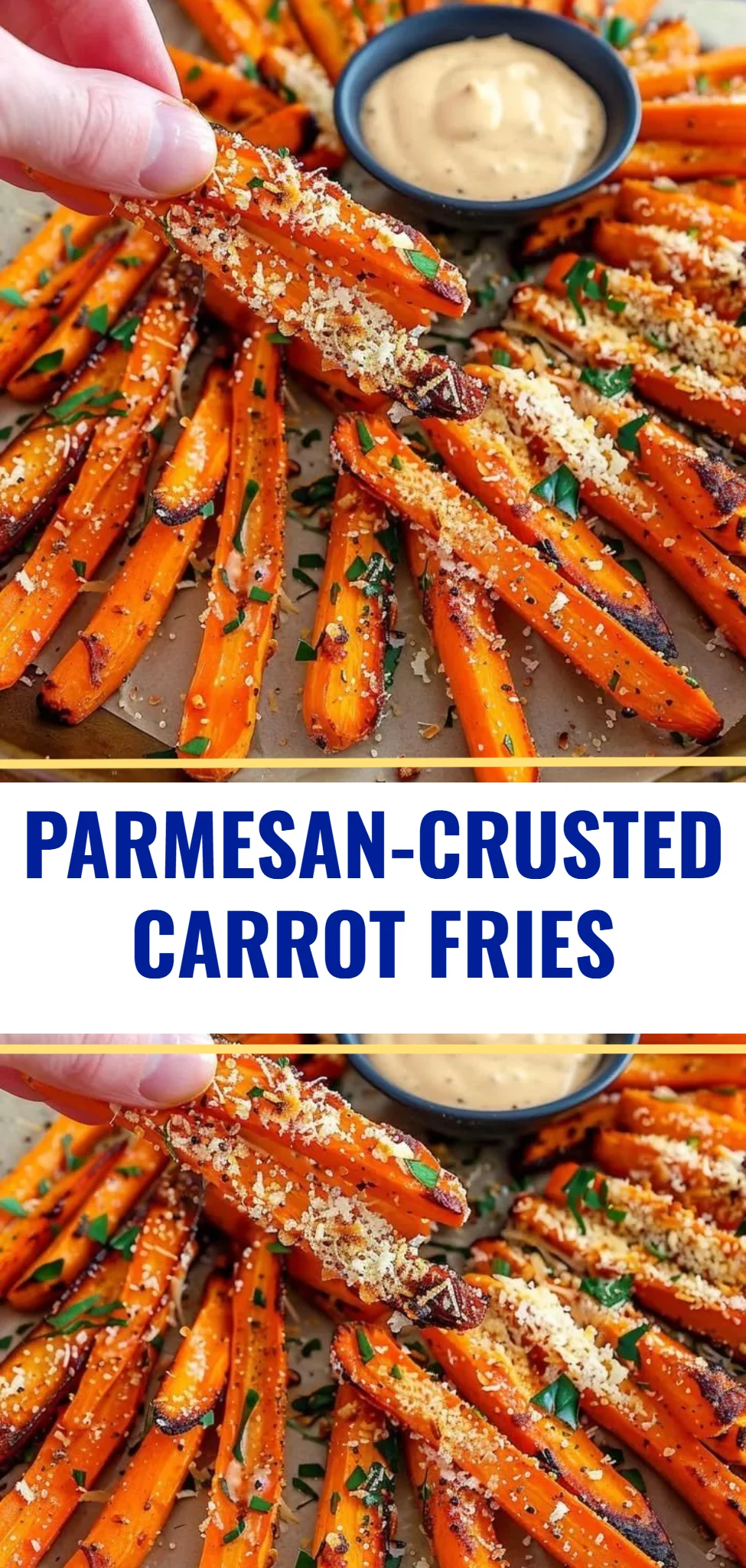 Parmesan-Crusted Carrot Fries