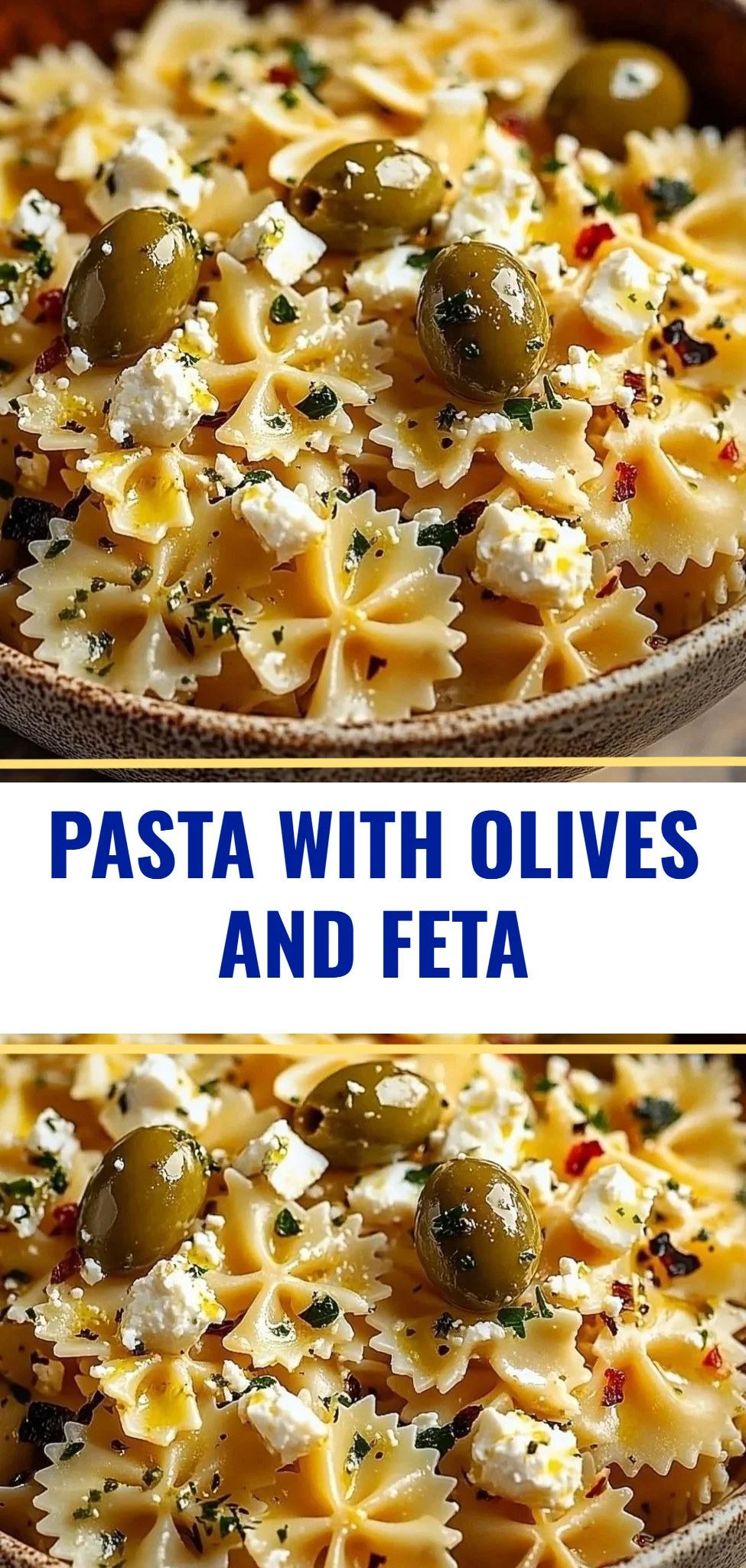 Pasta with Olives and Feta