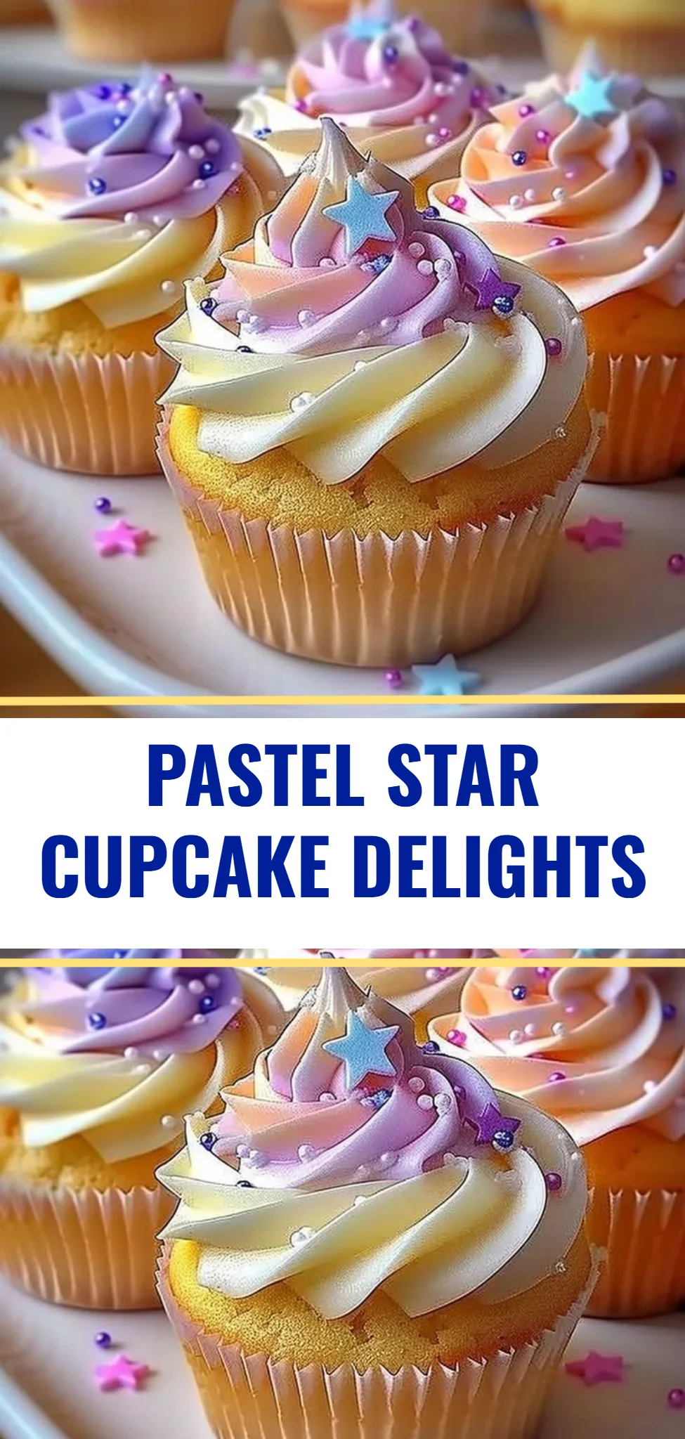 Pastel Star Cupcake Delights