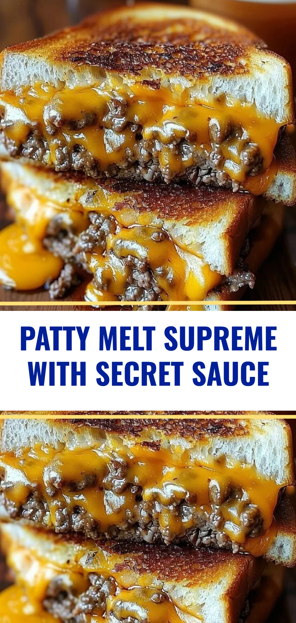 Patty Melt Supreme with Secret Sauce