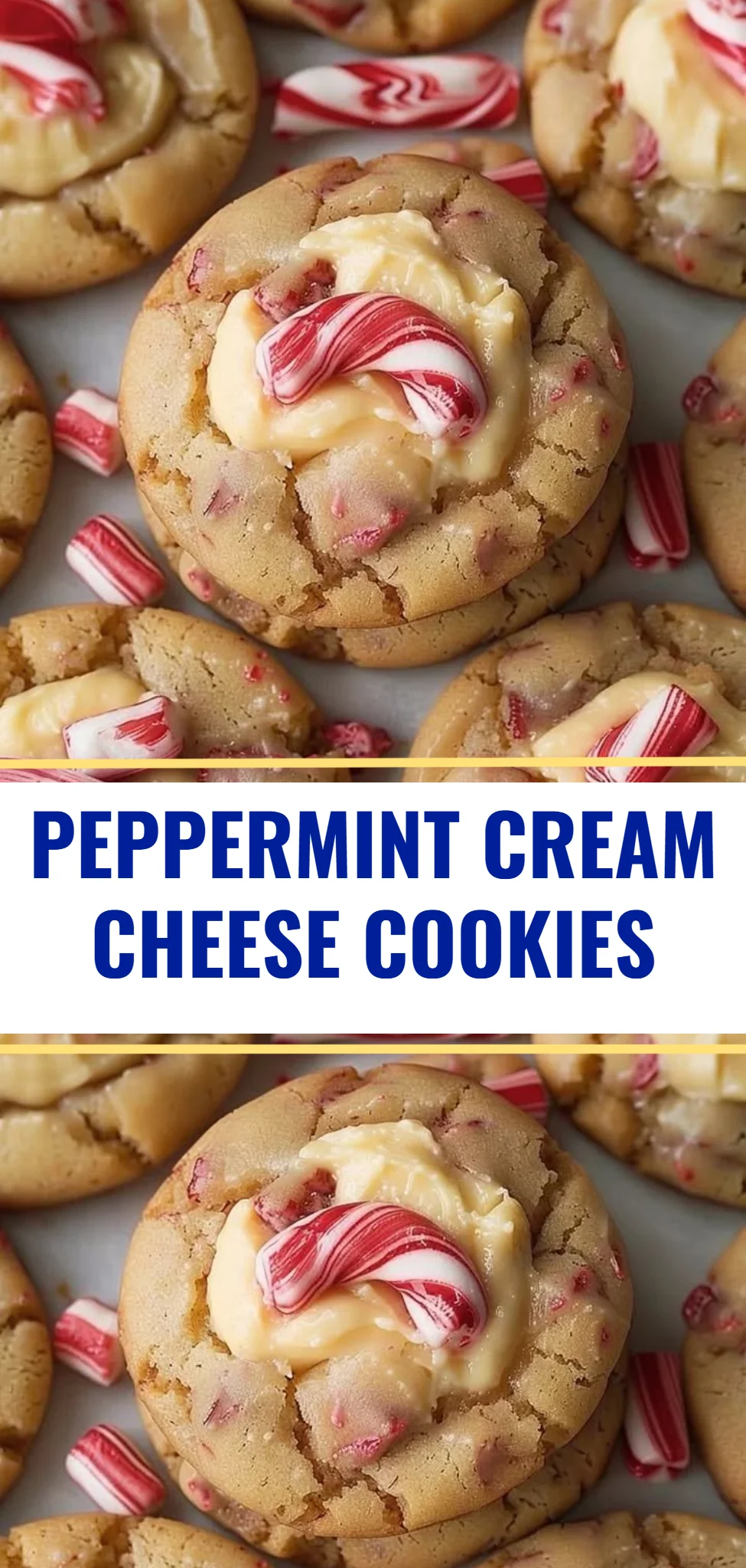 Peppermint Cream Cheese Cookies