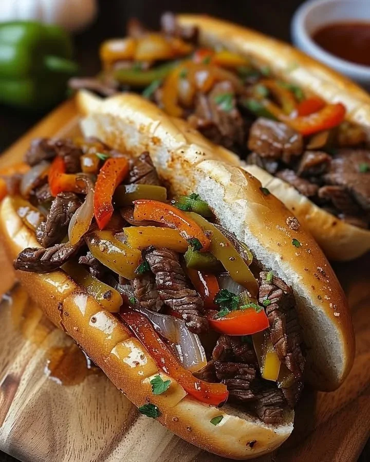 Philly-style hoagie feast with fresh ingredients and delicious flavors