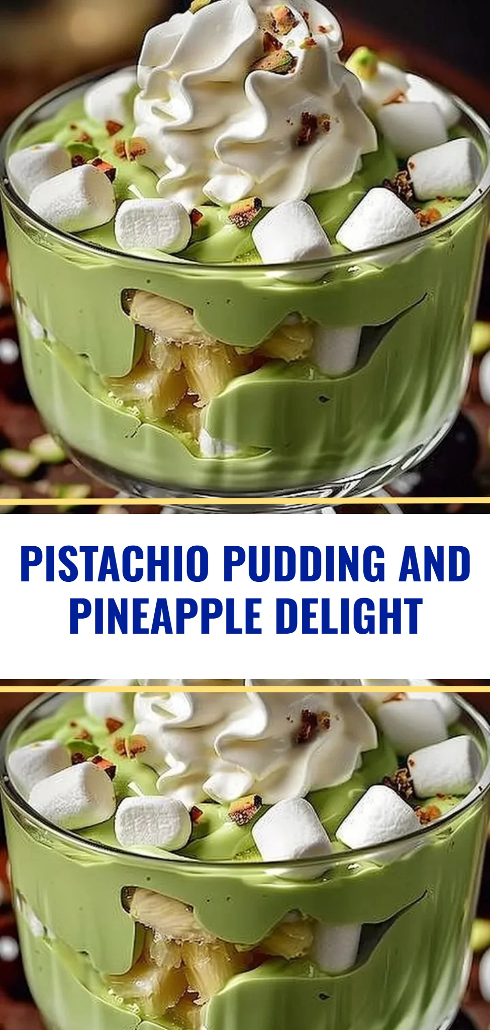 Pistachio Pudding and Pineapple Delight