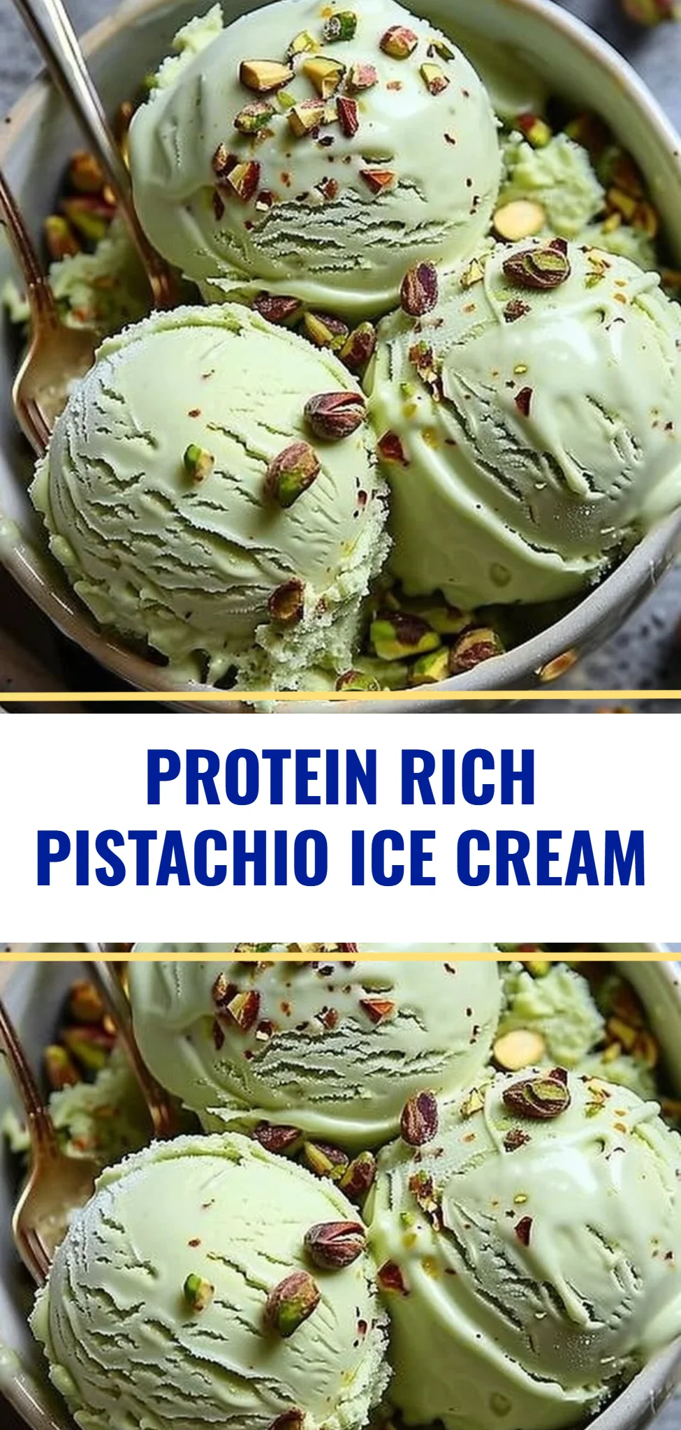 Protein Rich Pistachio Ice Cream