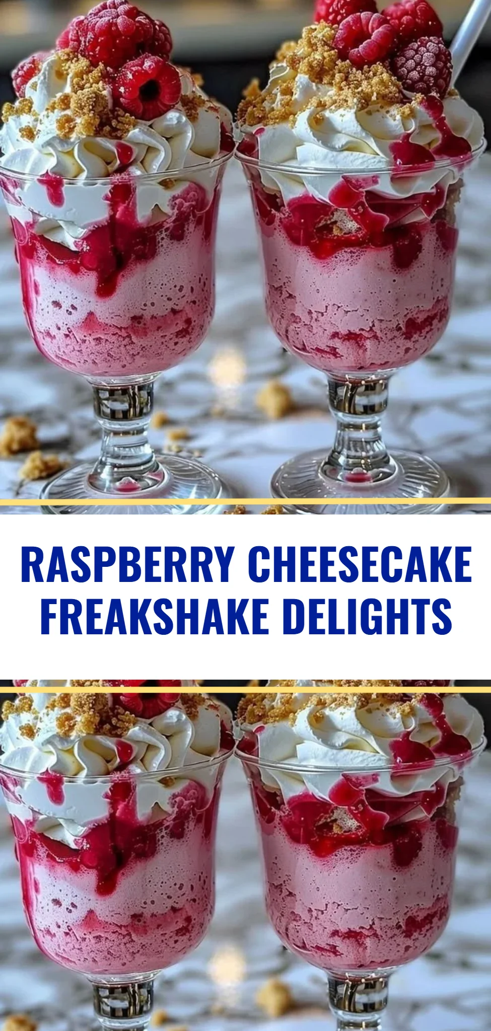 Raspberry Cheesecake Freakshake Delights