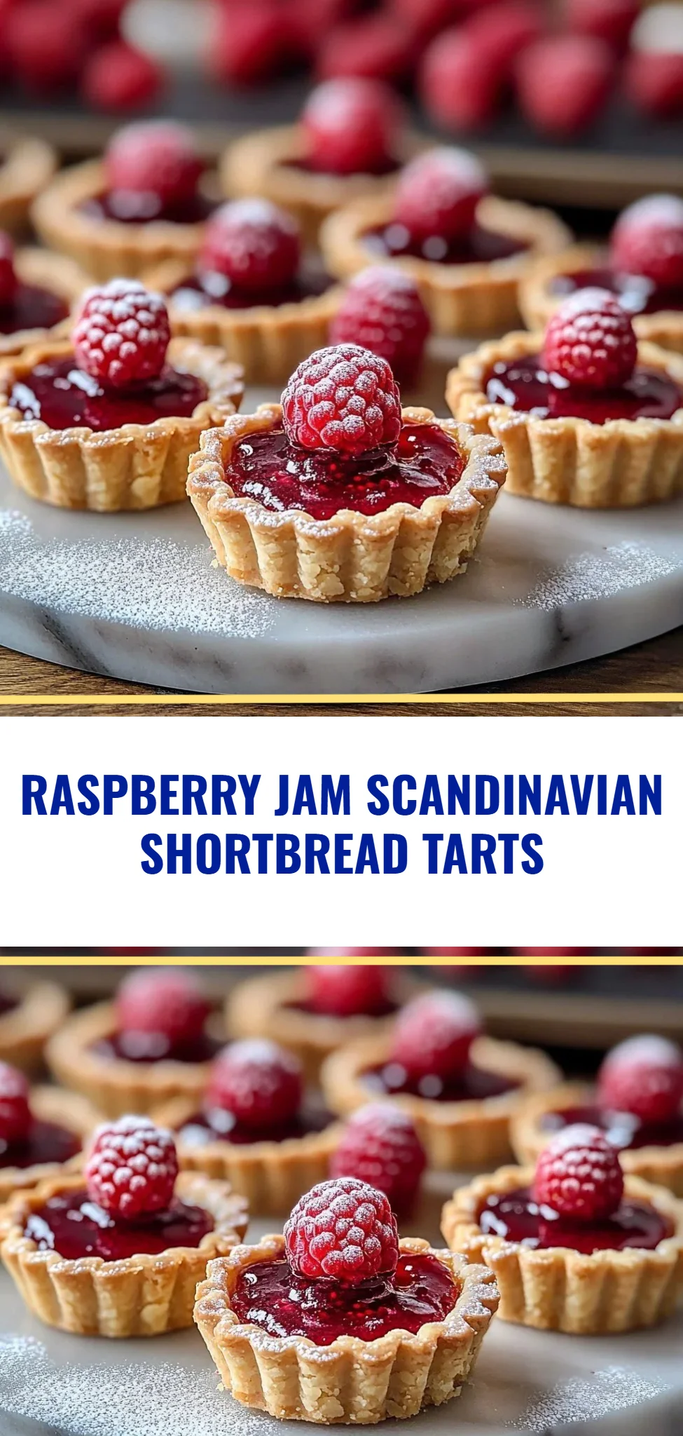 Raspberry Jam Scandinavian Shortbread Tarts