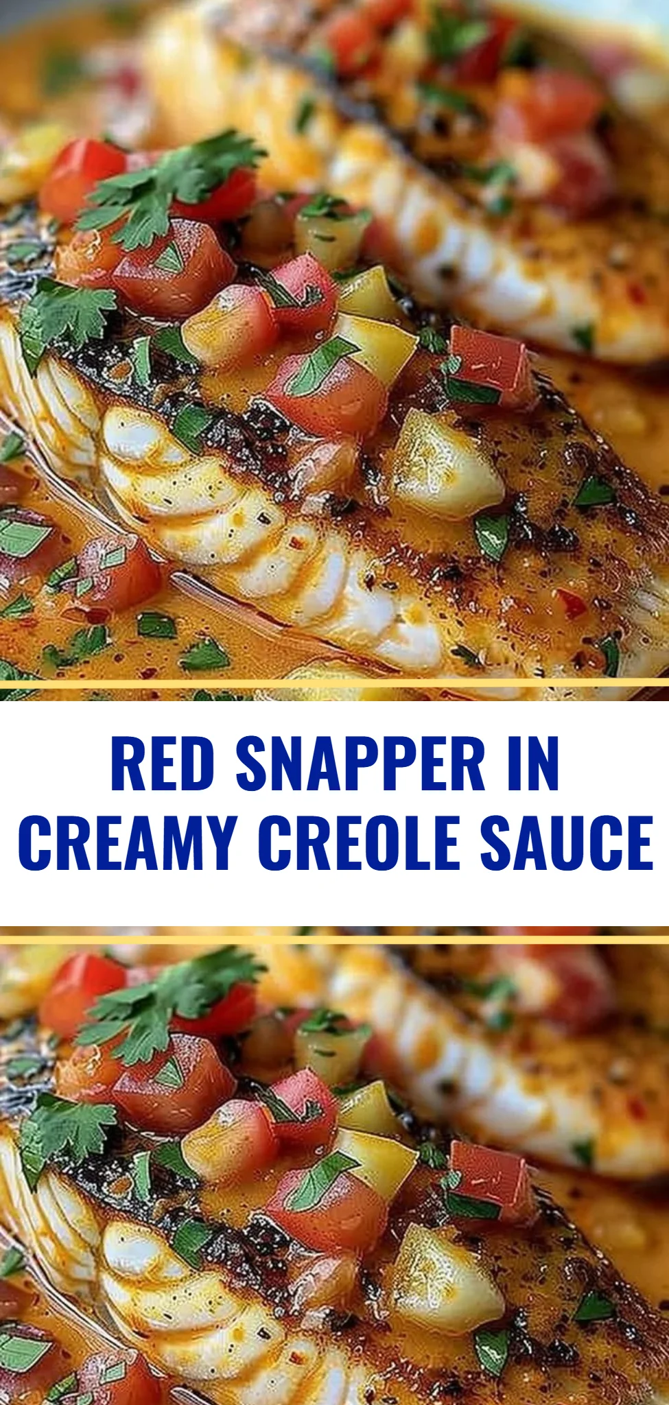 Red Snapper in Creamy Creole Sauce