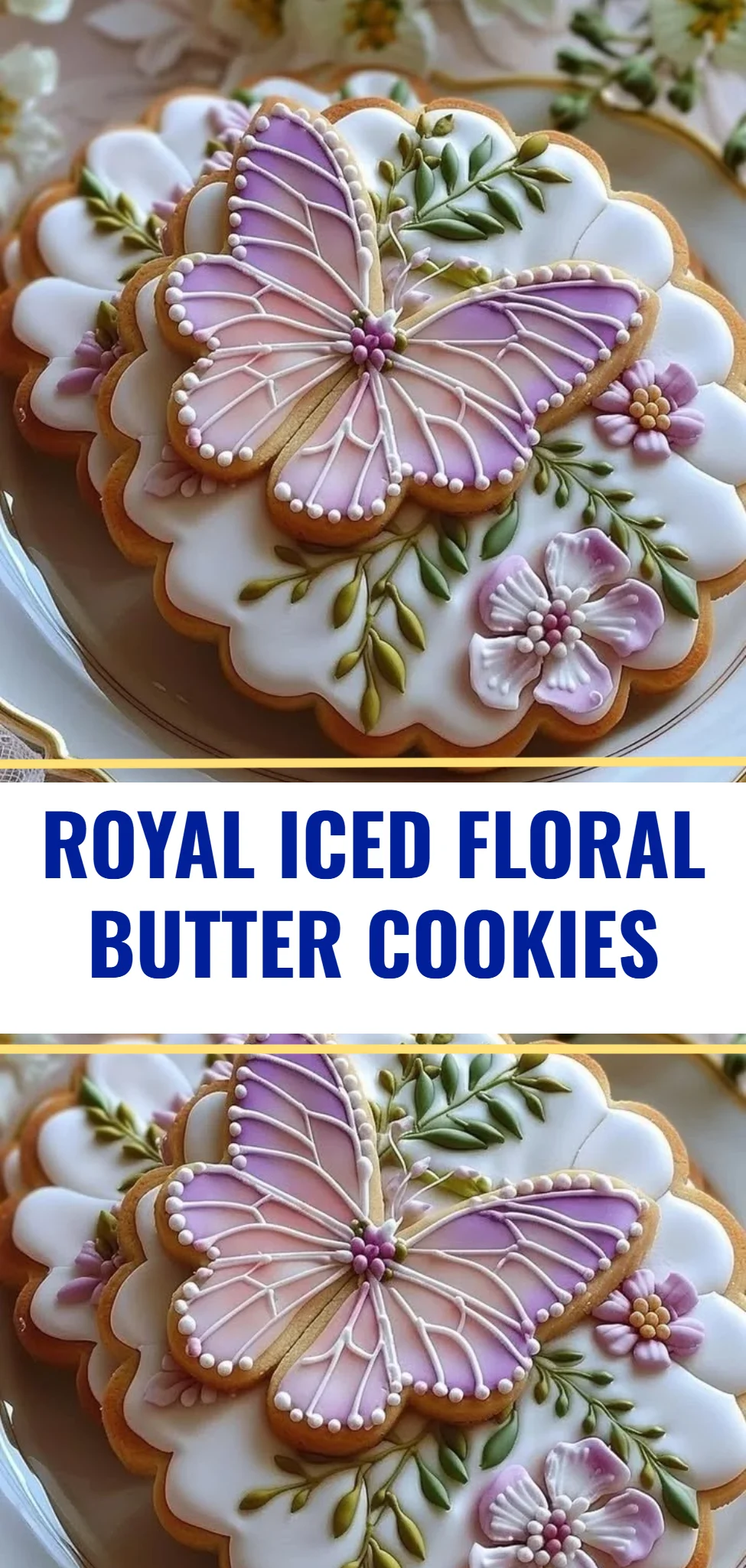 Royal Iced Floral Butter Cookies