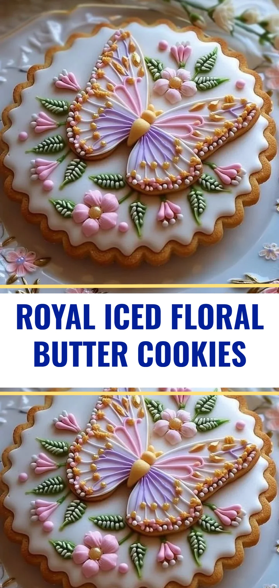 Royal Iced Floral Butter Cookies