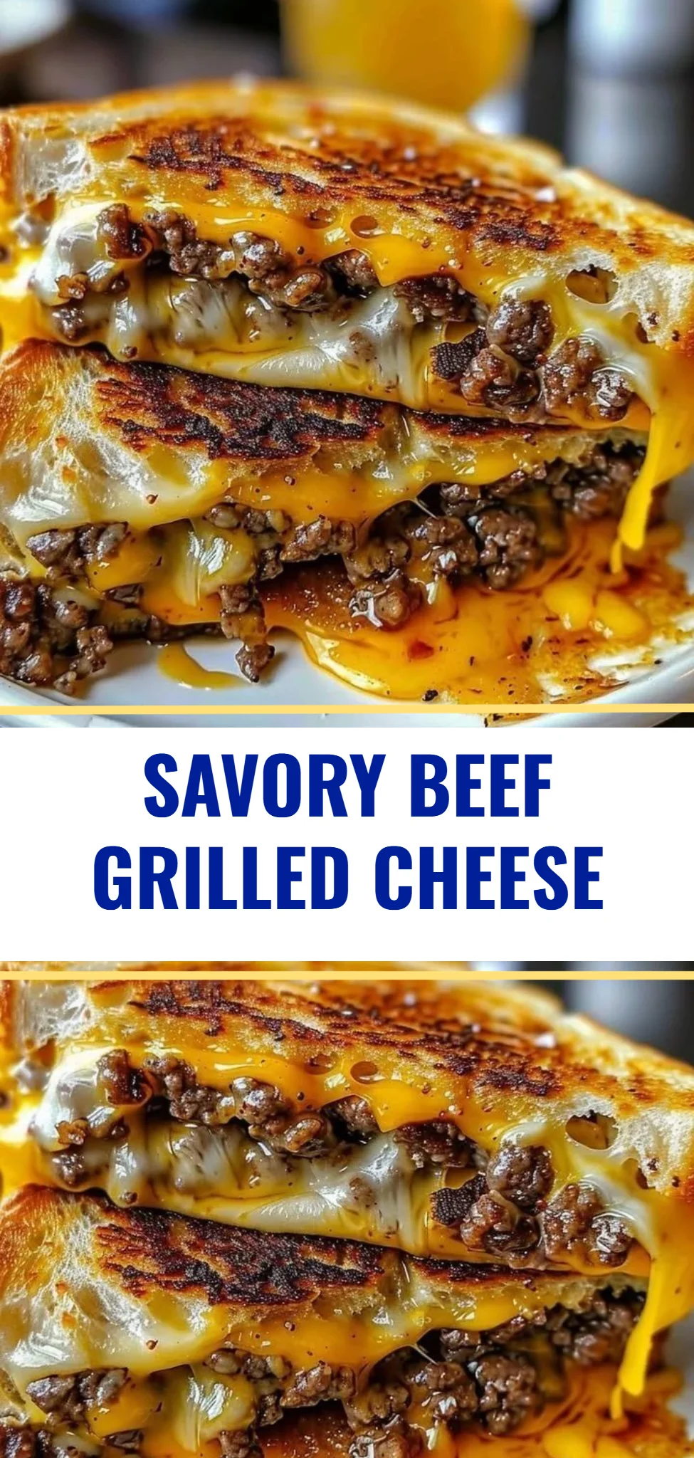 Savory Beef Grilled Cheese