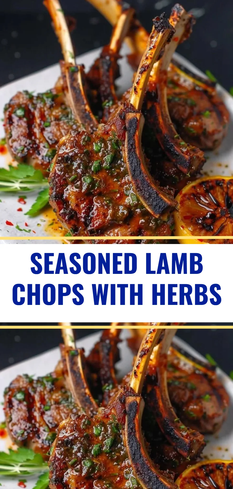 Seasoned Lamb Chops with Herbs