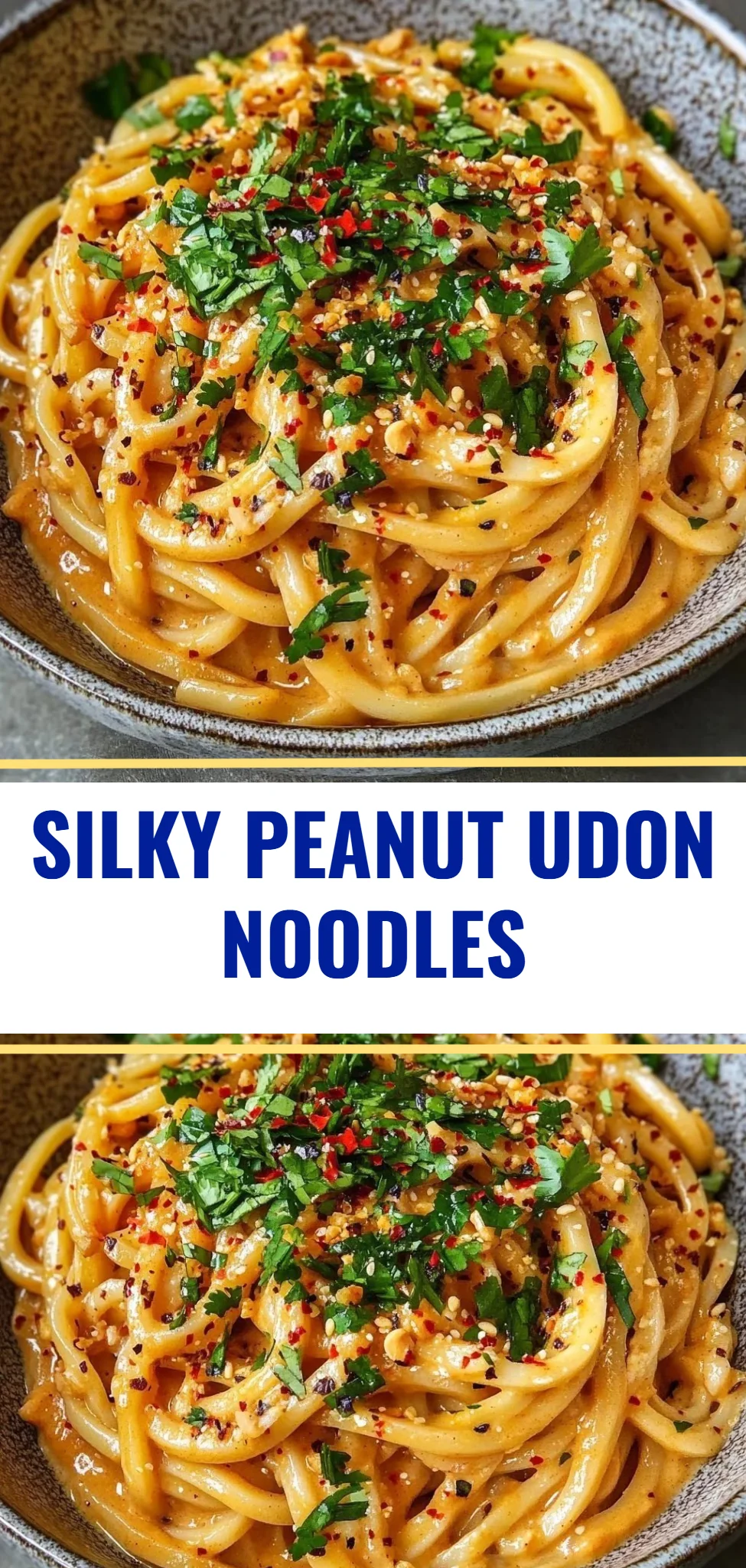 Silky Peanut Udon Noodles