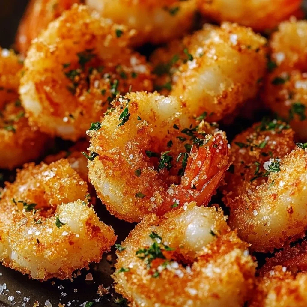 Delicious homemade popcorn shrimp served in a bowl.