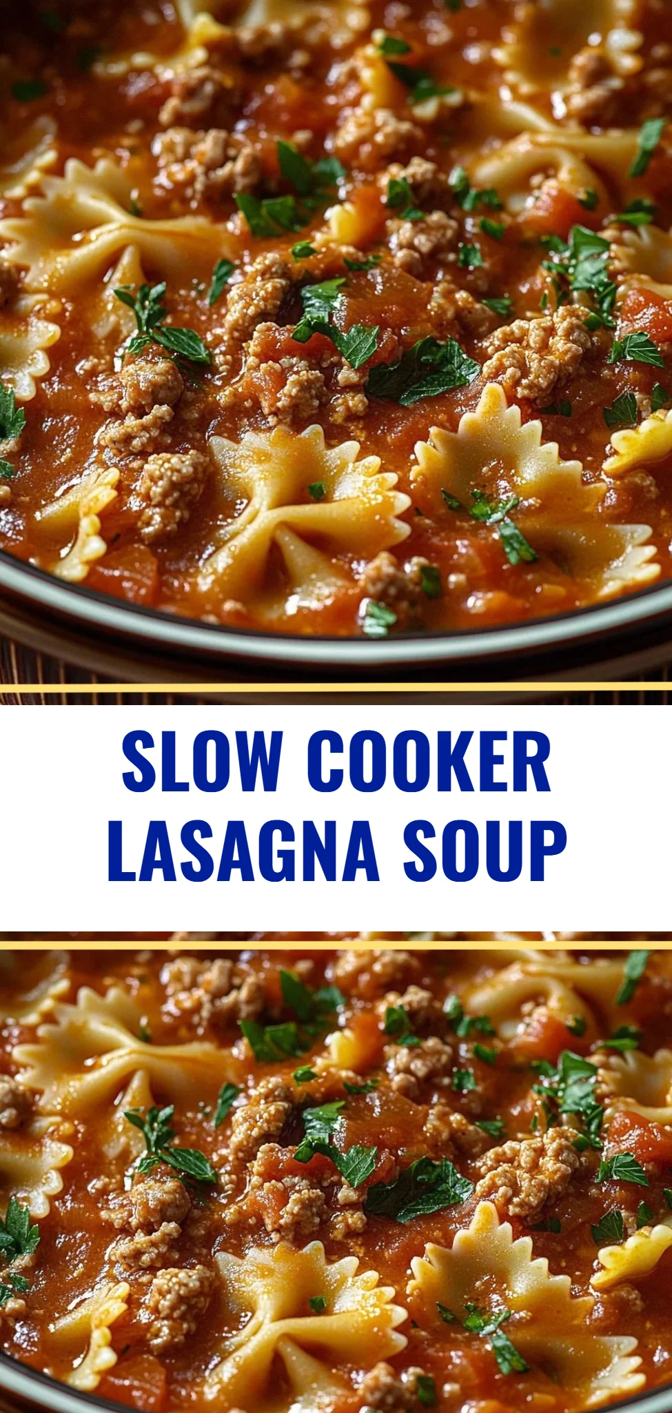 Slow Cooker Lasagna Soup