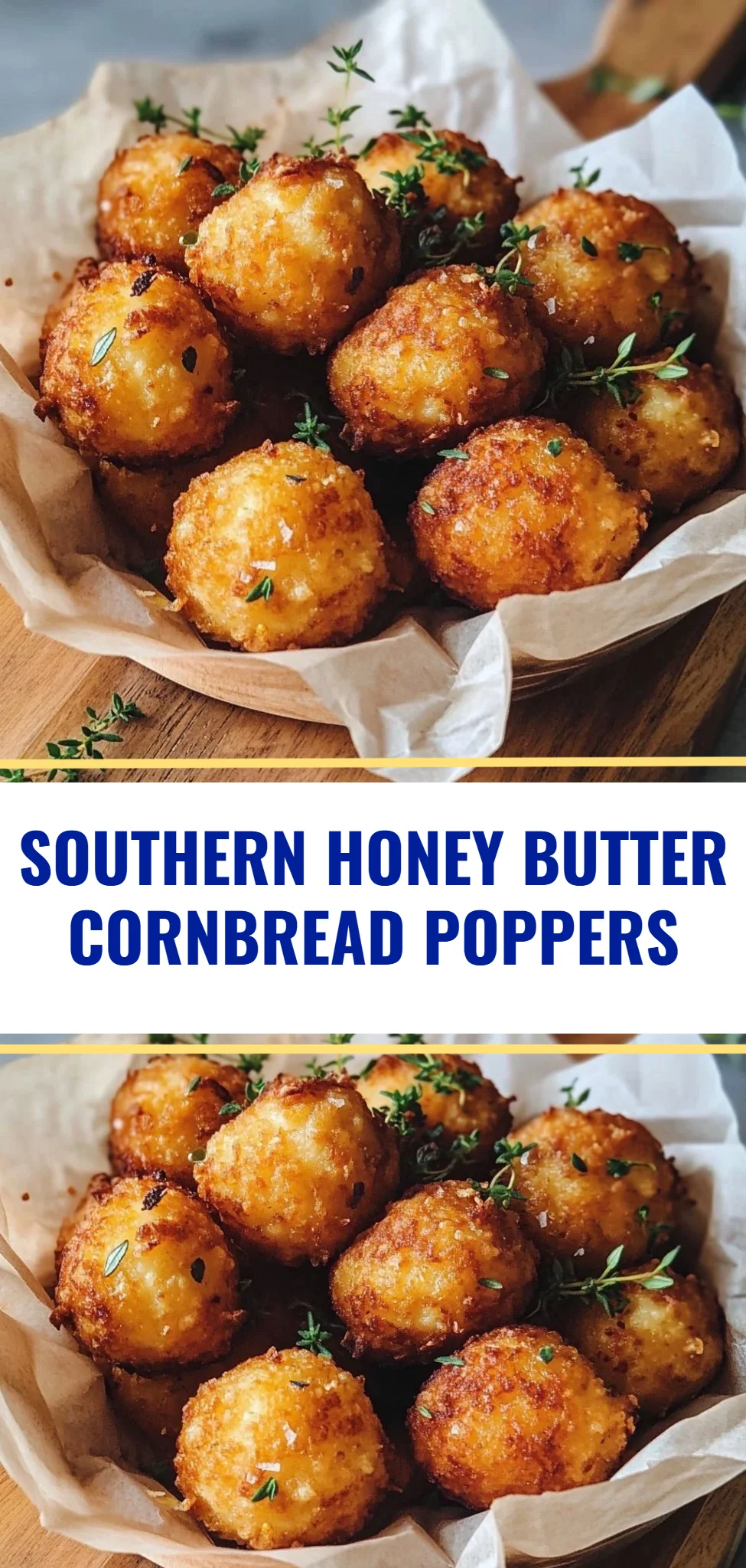 Southern Honey Butter Cornbread Poppers