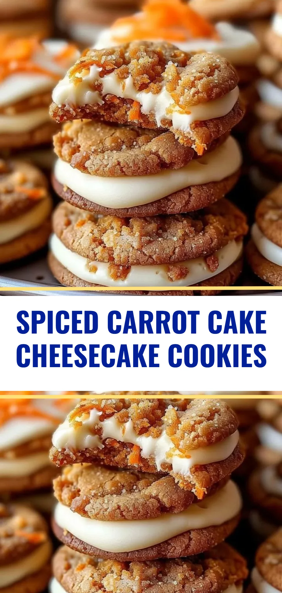 Spiced Carrot Cake Cheesecake Cookies