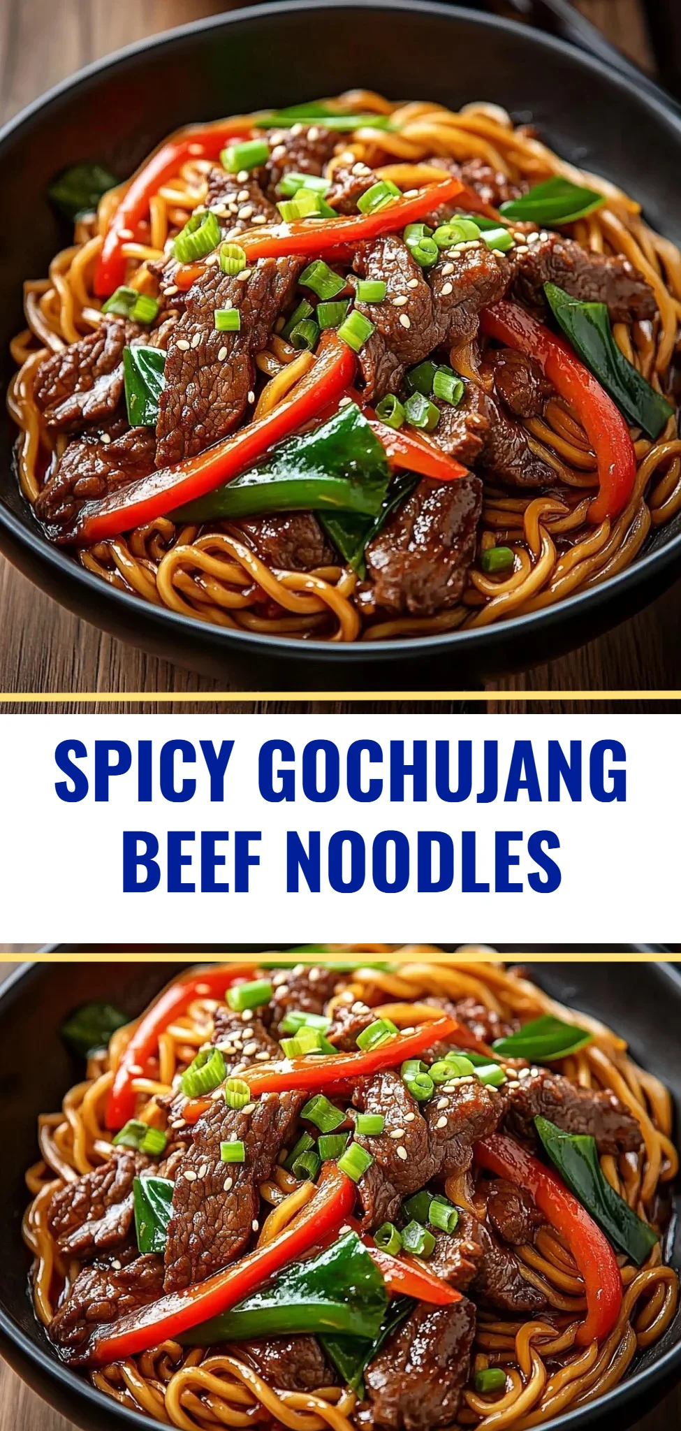 Spicy Gochujang Beef Noodles