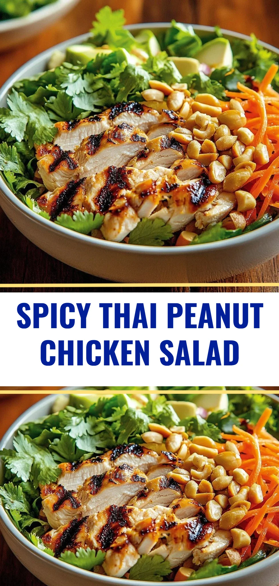 Spicy Thai Peanut Chicken Salad
