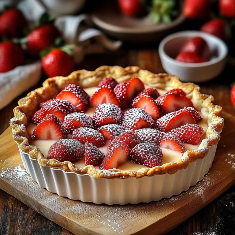Delicious strawberry cheesecake dump cake ready to serve.