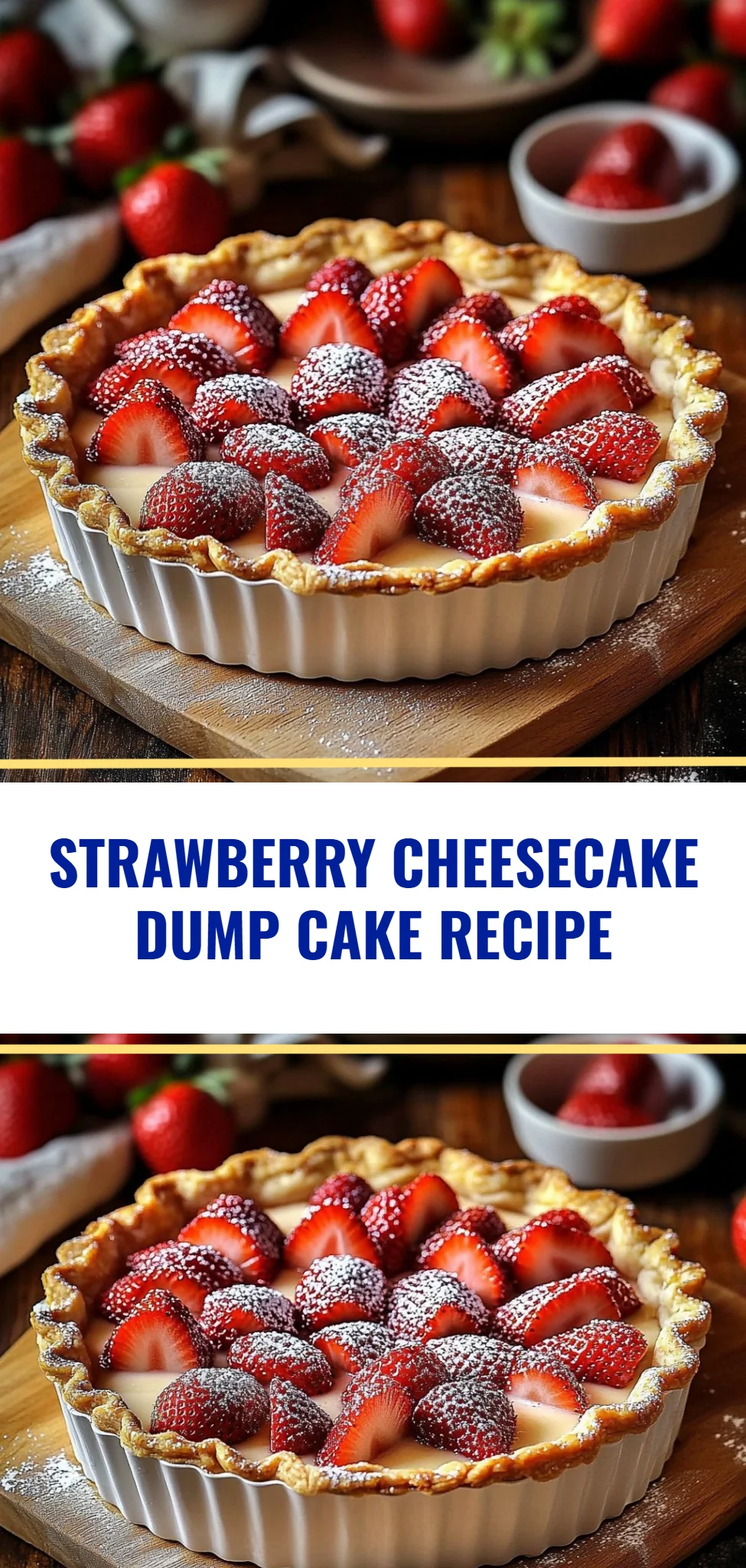 Strawberry Cheesecake Dump Cake Recipe