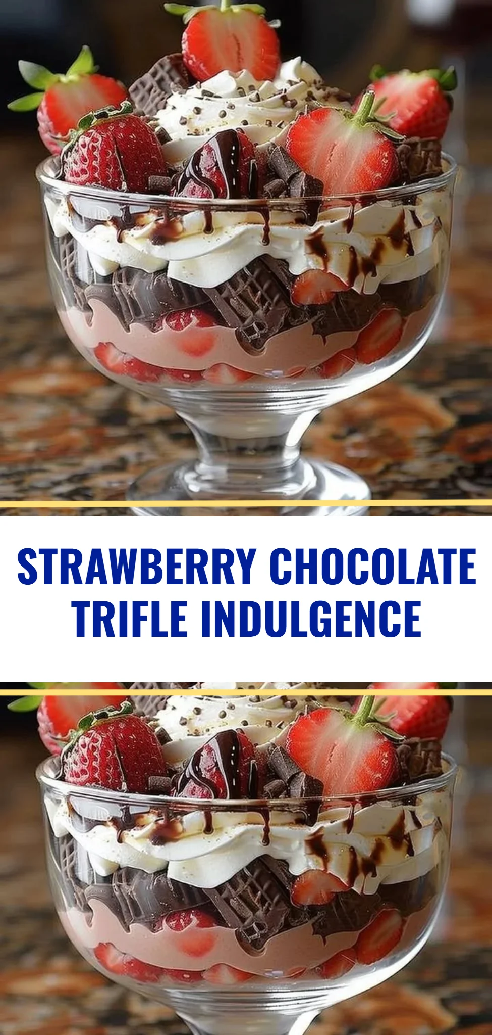 Strawberry Chocolate Trifle Indulgence