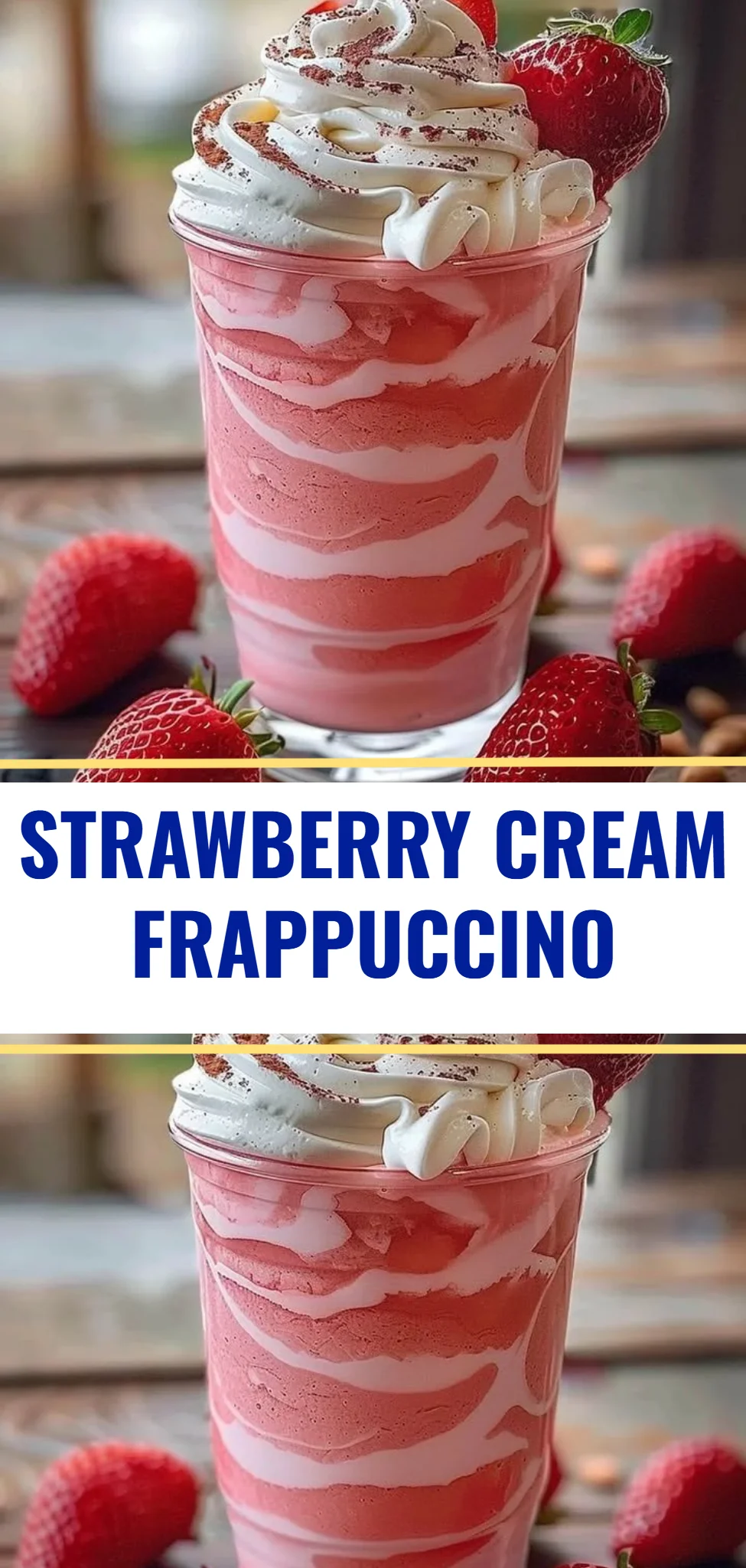 Strawberry Cream Frappuccino