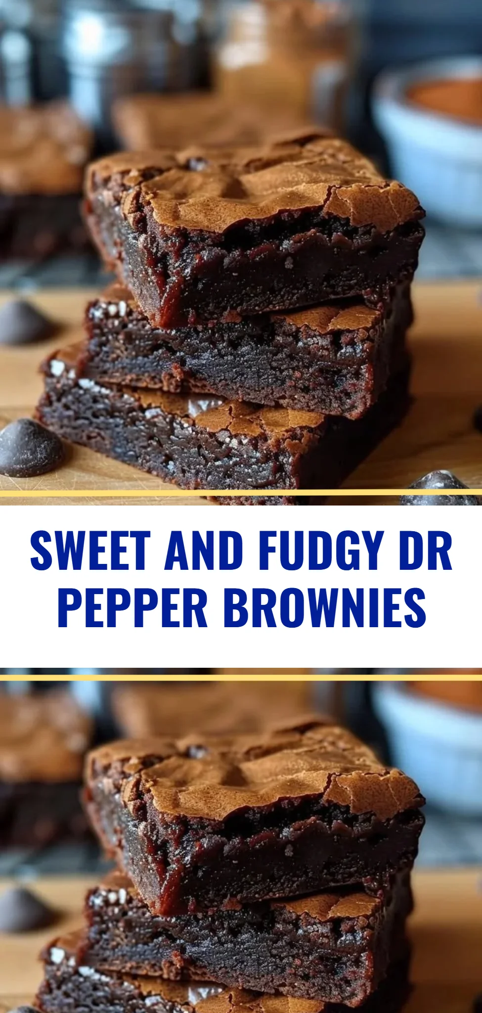 Sweet and Fudgy Dr Pepper Brownies