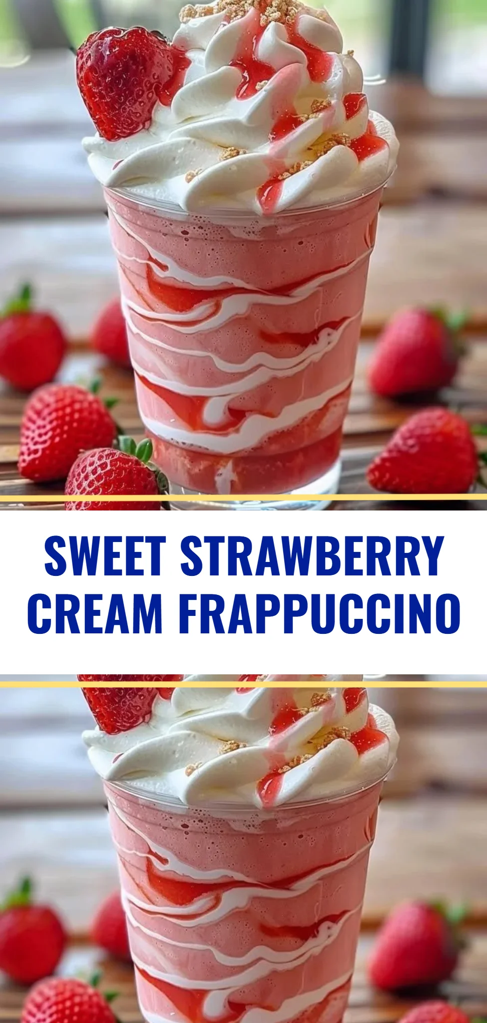 Sweet Strawberry Cream Frappuccino