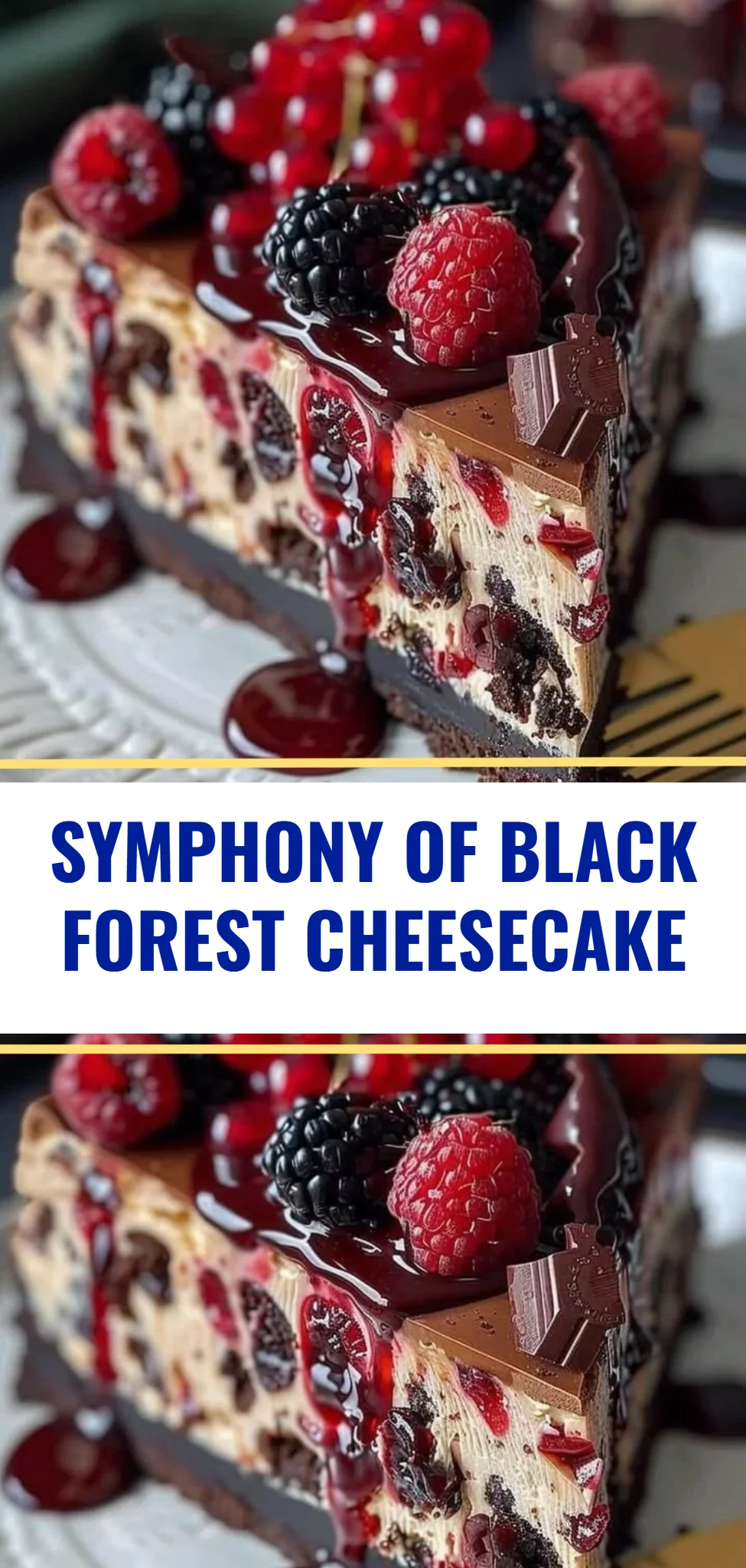 Symphony of Black Forest Cheesecake