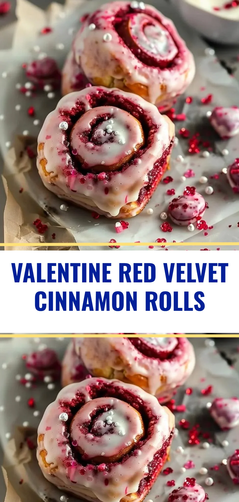 Valentine Red Velvet Cinnamon Rolls