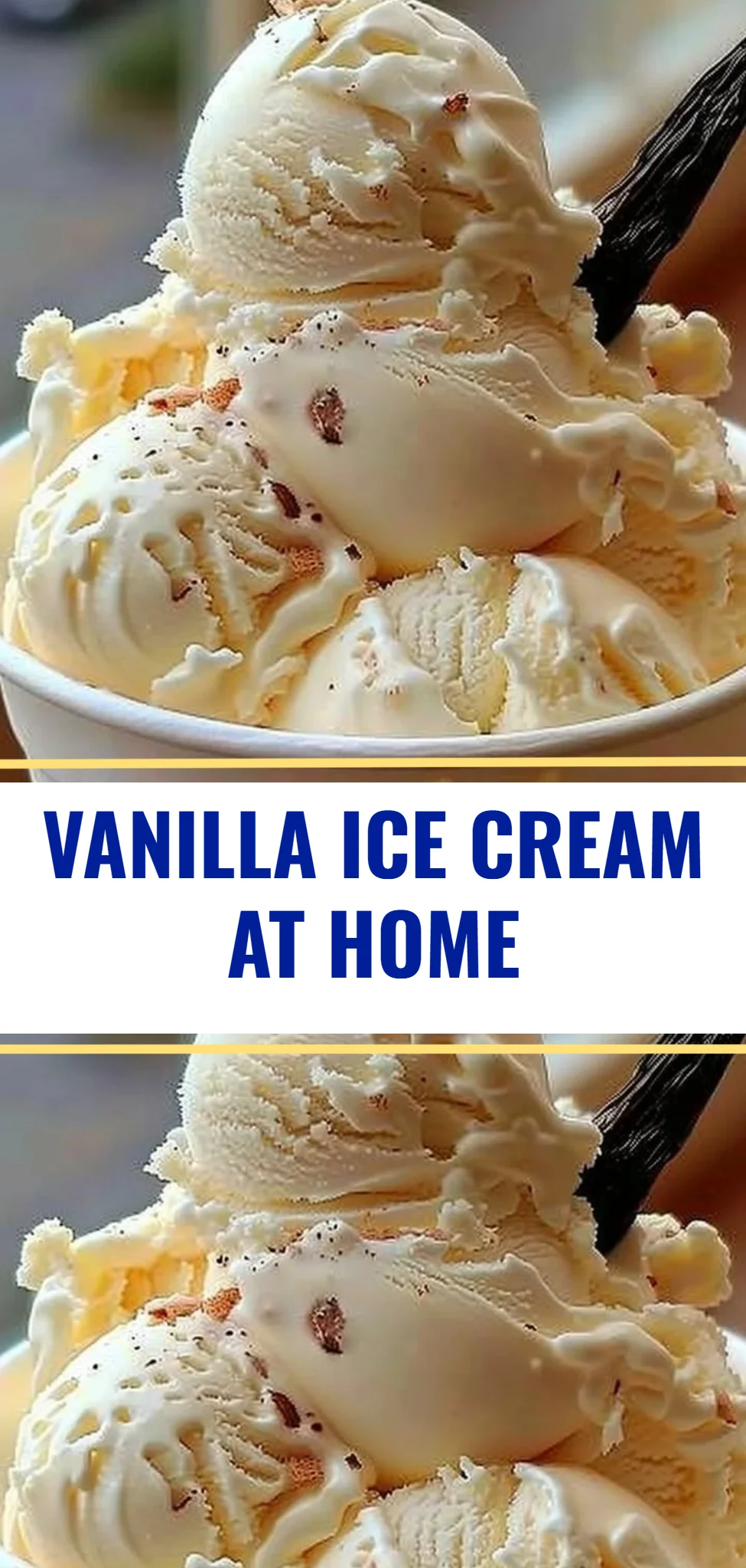 Vanilla Ice Cream at Home