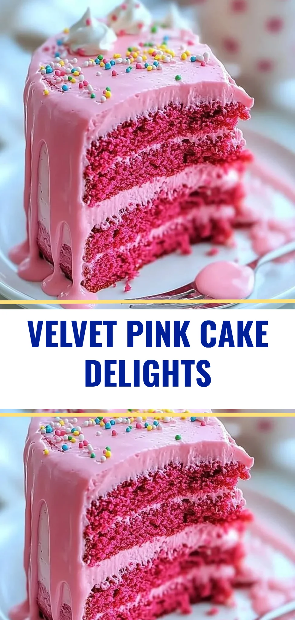 Velvet Pink Cake Delights