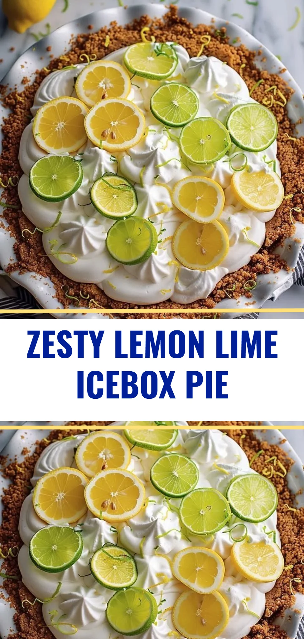 Zesty Lemon Lime Icebox Pie